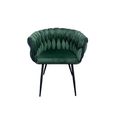 To'qilgan matodan tayyorlangan ovqat uchun kreslo